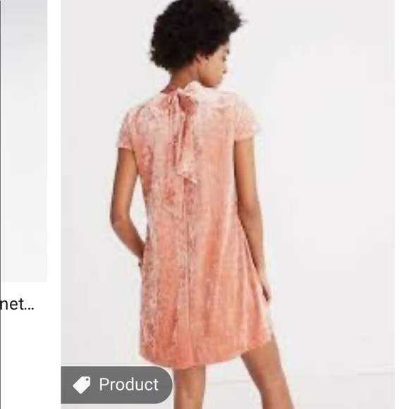 Madewell Dresses & Skirts - NEW MADEWELL | Crushed Velvet shift dress XS